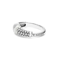 Fashion LAGOS Ceramic And Caviar Diamond Ring