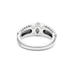 Fashion LAGOS Ceramic And Caviar Diamond Ring