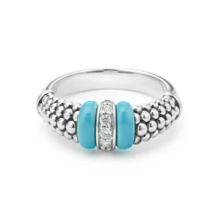 Discount LAGOS Ceramic And Caviar Diamond Ring