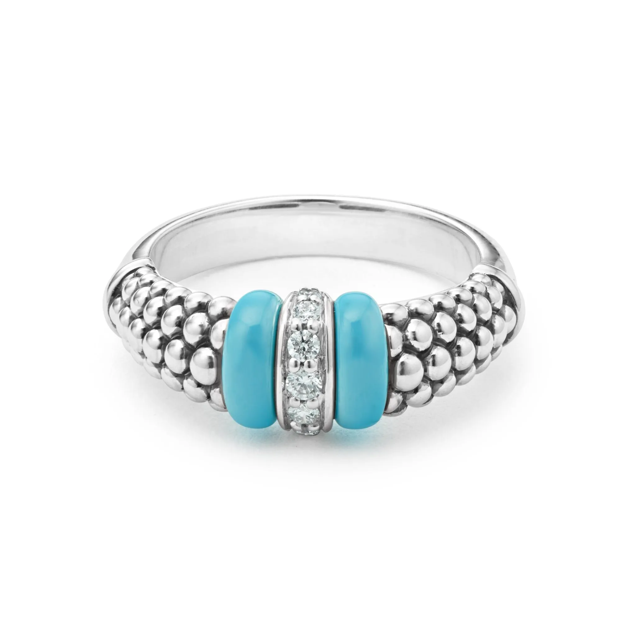 Discount LAGOS Ceramic And Caviar Diamond Ring