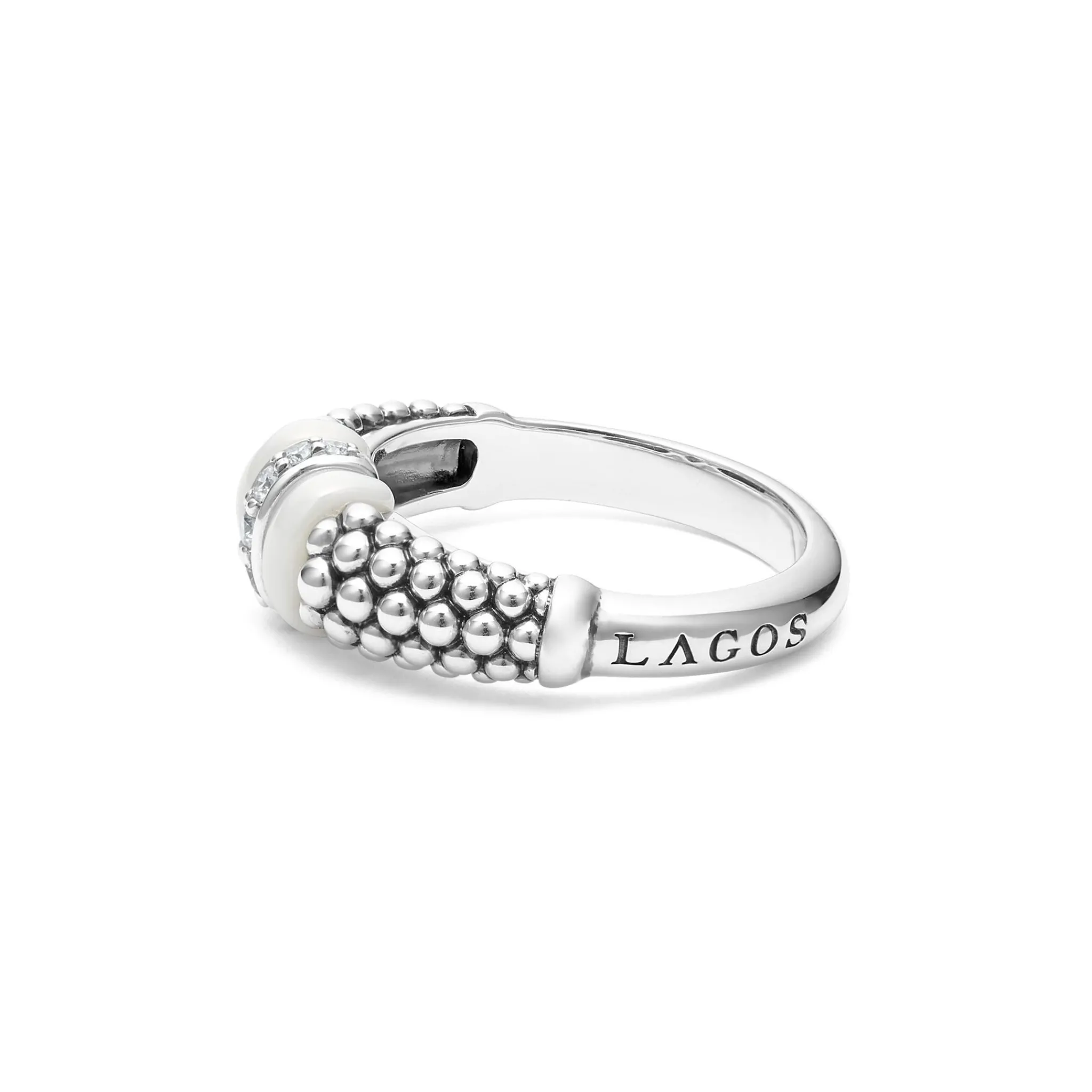 Cheap LAGOS Ceramic And Caviar Diamond Ring