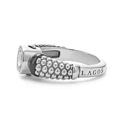 Sale LAGOS Ceramic And Diamond Circle Ring
