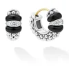 Online LAGOS Ceramic And Diamond Huggie Earrings
