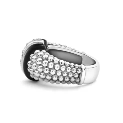 Sale LAGOS Ceramic Caviar Diamond Ring