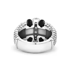 Sale LAGOS Ceramic Caviar Diamond Ring