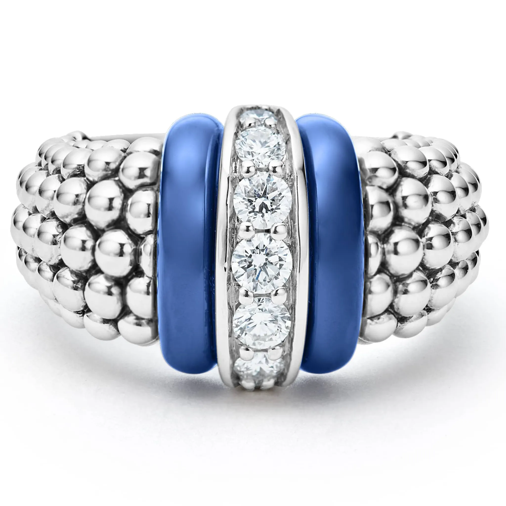 Sale LAGOS Ceramic Caviar Diamond Ring