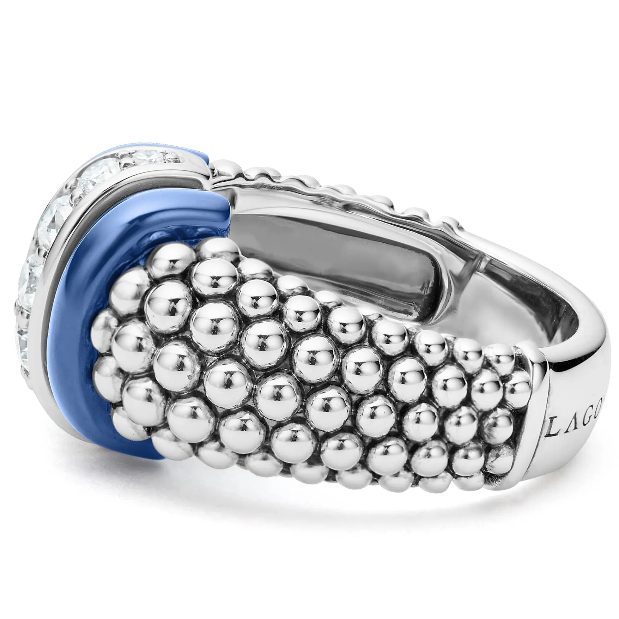 Sale LAGOS Ceramic Caviar Diamond Ring