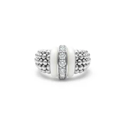 Cheap LAGOS Ceramic Caviar Diamond Ring