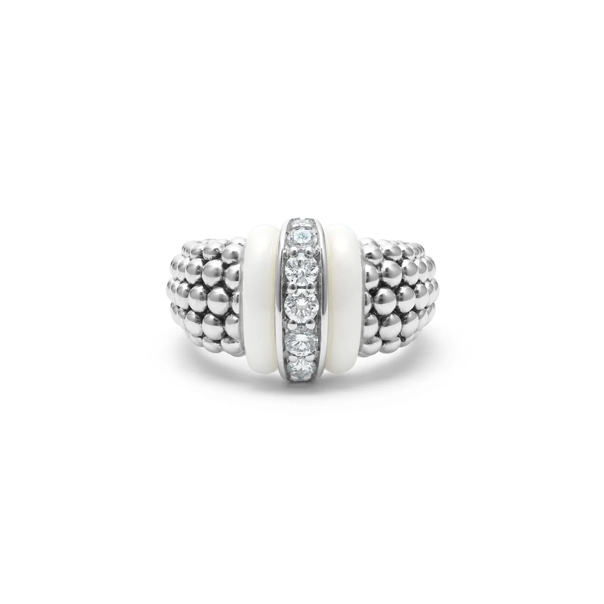 Cheap LAGOS Ceramic Caviar Diamond Ring