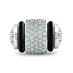 Online LAGOS Ceramic Caviar Diamond Statement Ring