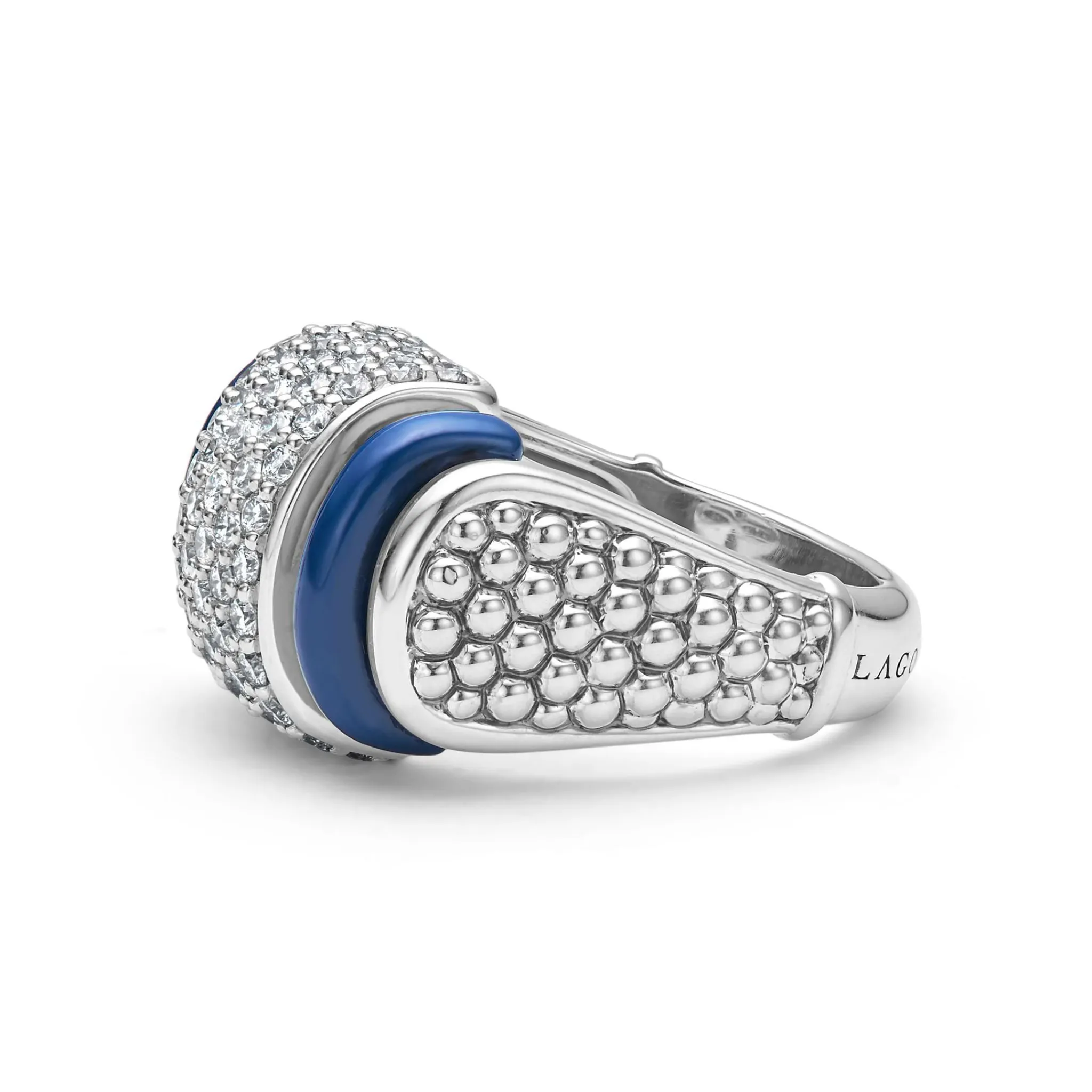 Best LAGOS Ceramic Caviar Diamond Statement Ring