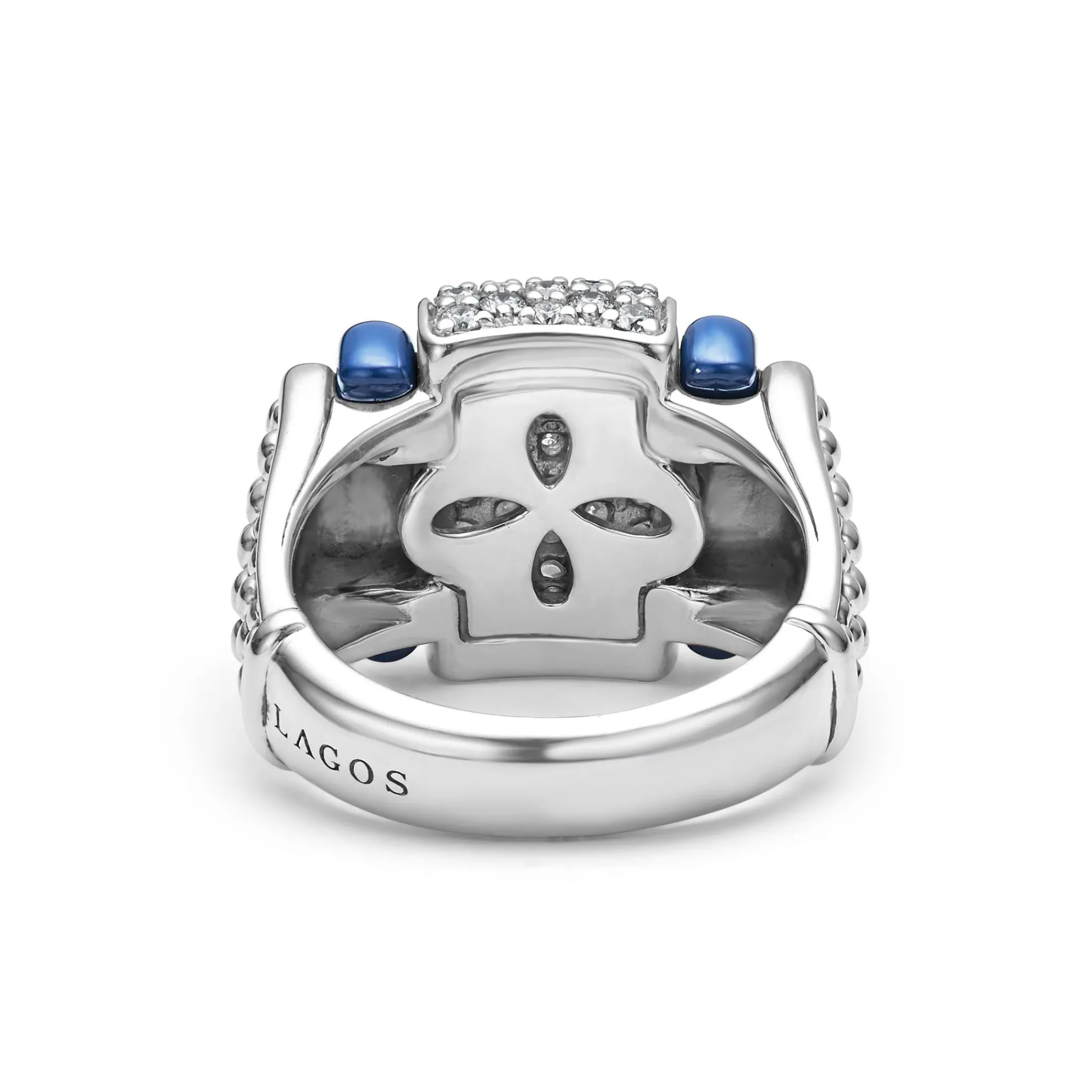 Clearance LAGOS Ceramic Caviar Diamond Statement Ring