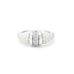 Store LAGOS Ceramic Diamond Stacking Ring