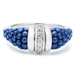 Sale LAGOS Ceramic Diamond Stacking Ring