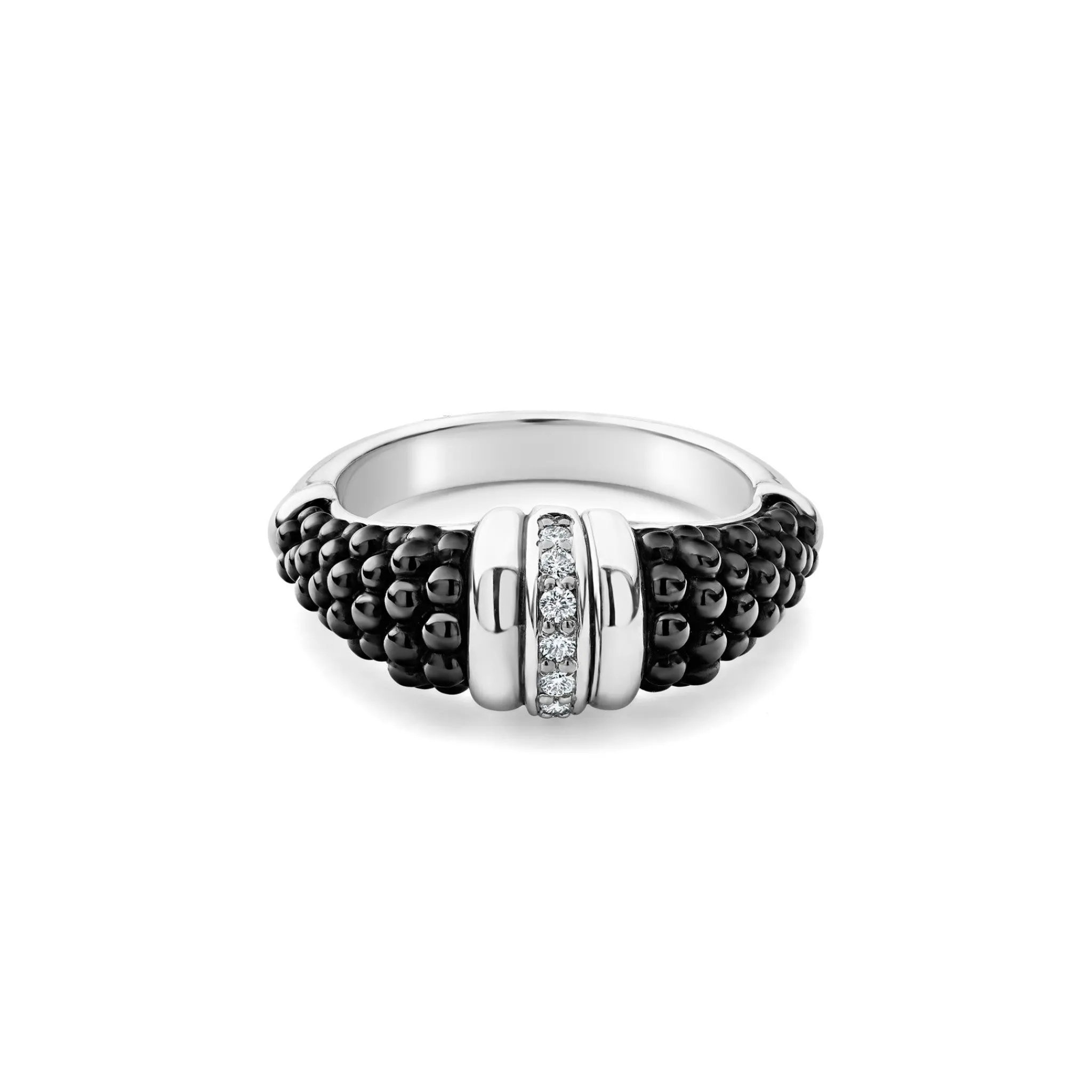Cheap LAGOS Ceramic Diamond Stacking Ring