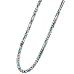 Cheap LAGOS Ceramic Single Bead Station Caviar Necklace