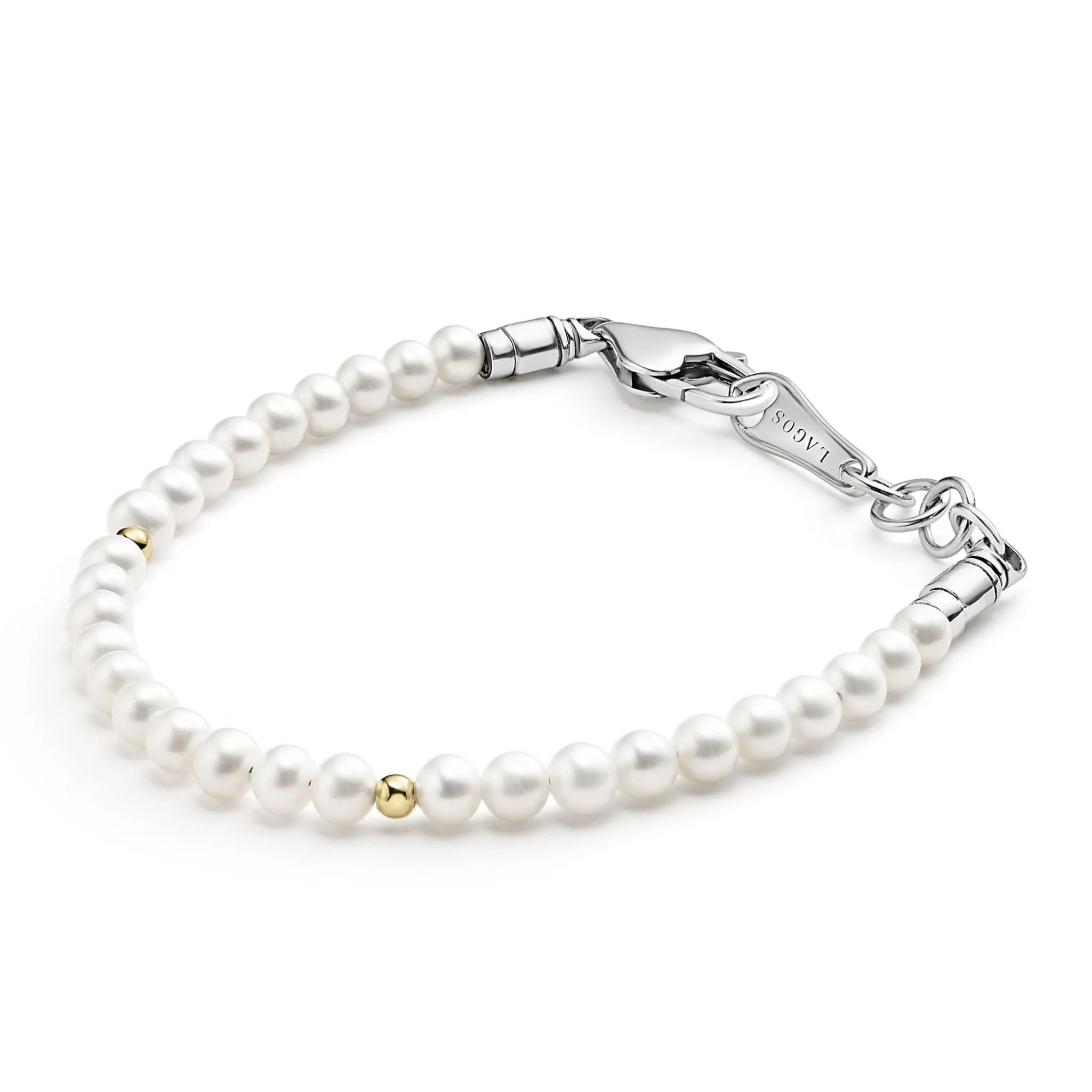 Best LAGOS Childs First Gold Station Pearl Bracelet