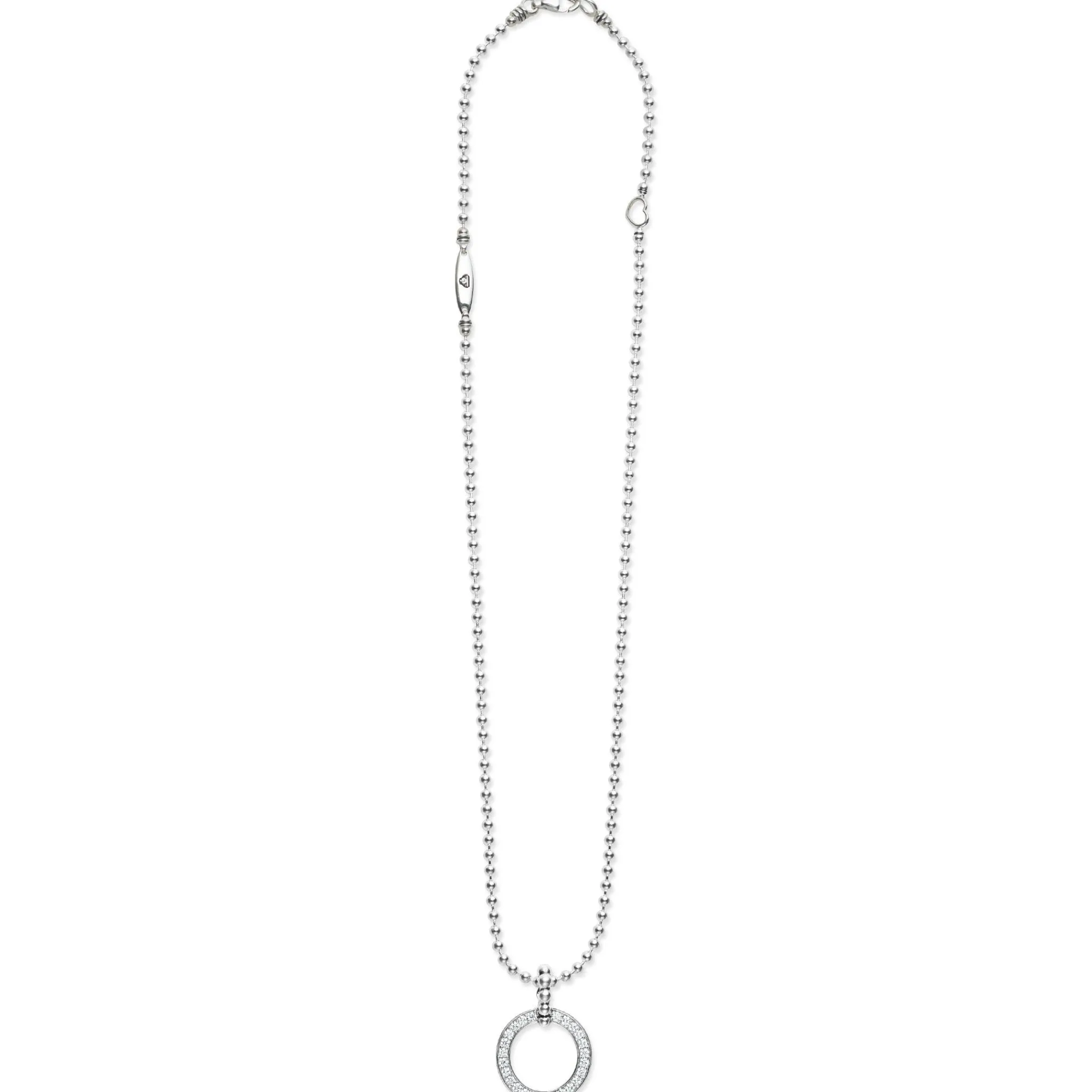 Fashion LAGOS Circle Diamond Pendant Necklace