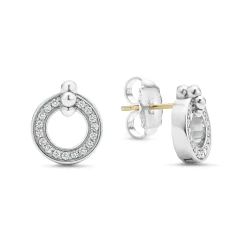 Store LAGOS Circle Diamond Stud Earrings