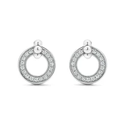 Sale LAGOS Circle Diamond Stud Earrings