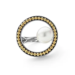 Flash Sale LAGOS Circle Pearl Statement Ring