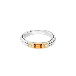 Store LAGOS Citrine And Diamond Stacking Ring
