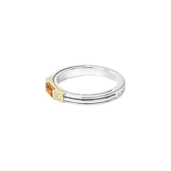 Store LAGOS Citrine And Diamond Stacking Ring