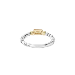 Cheap LAGOS Citrine Stacking Ring With Diamonds