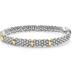 Fashion LAGOS Diamond Caviar Bracelet | 6Mm