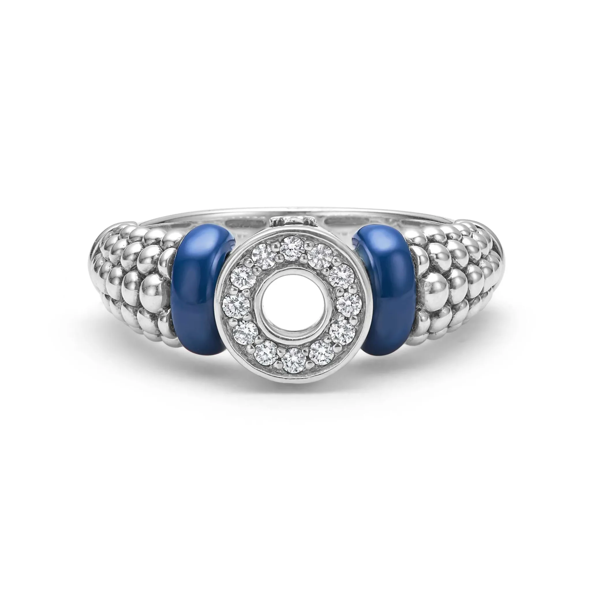 Fashion LAGOS Diamond Circle Caviar Ring