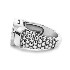 Online LAGOS Diamond Circle Caviar Ring