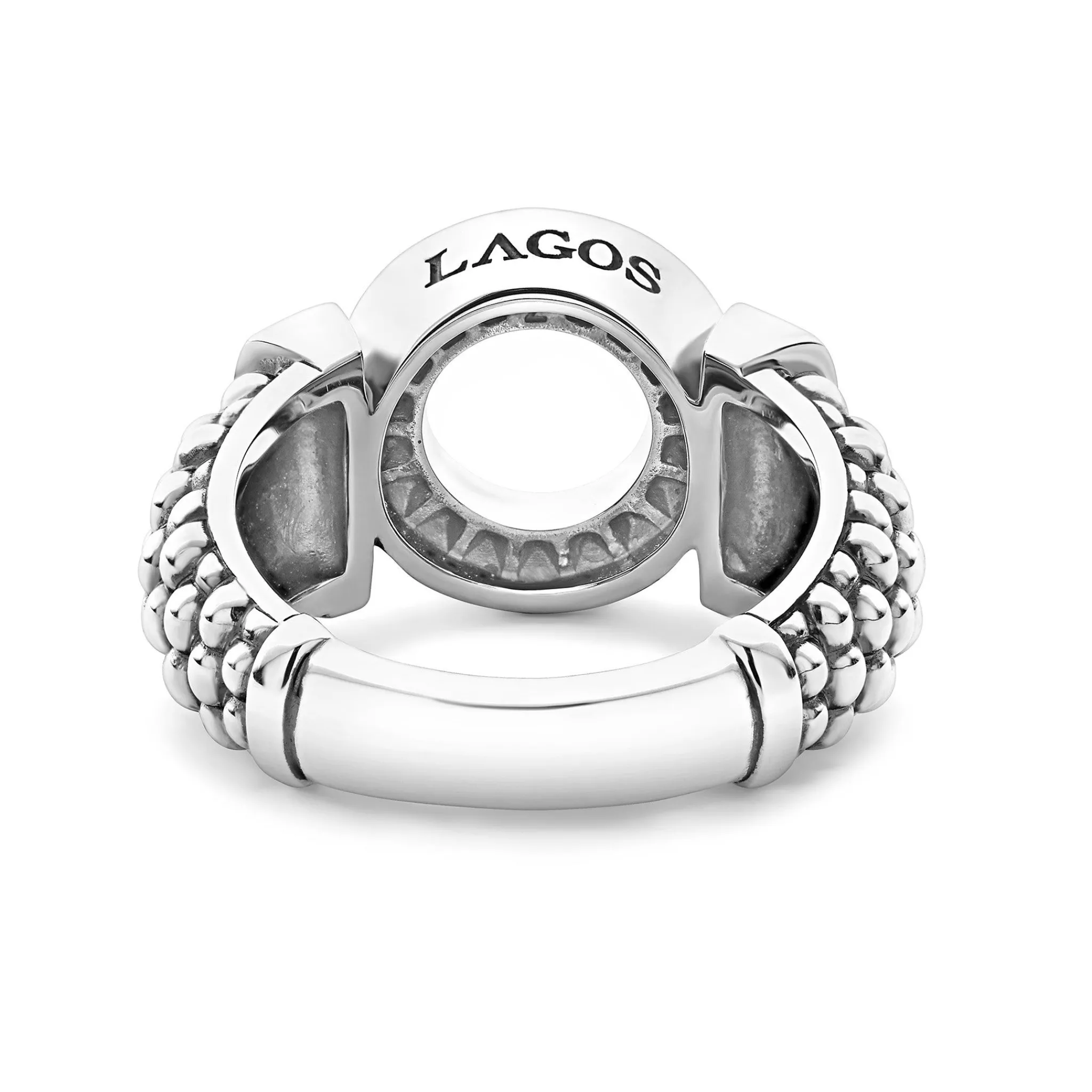 Online LAGOS Diamond Circle Caviar Ring
