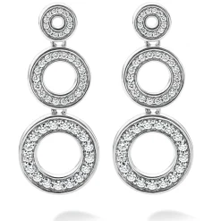 Clearance LAGOS Diamond Circle Drop Earrings