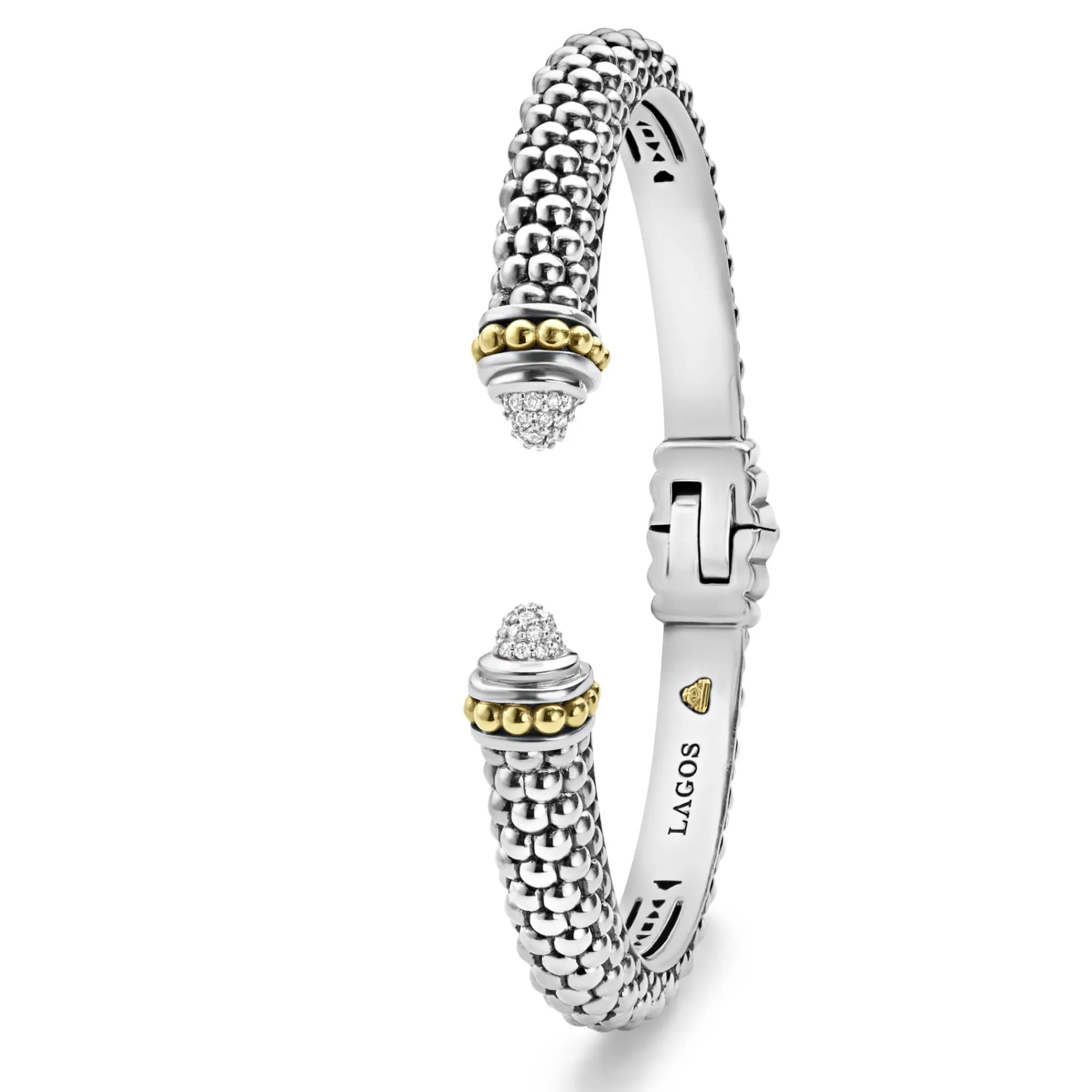 Best Sale LAGOS Diamond Cuff Bracelet | 8Mm