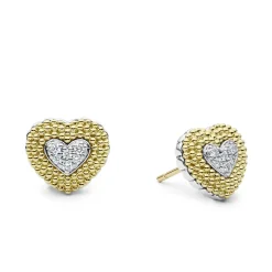 Store LAGOS Diamond Heart Stud Earrings