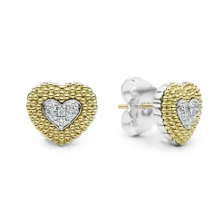 Store LAGOS Diamond Heart Stud Earrings