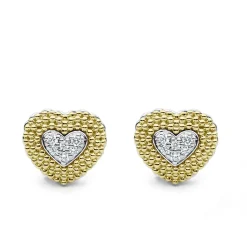 Store LAGOS Diamond Heart Stud Earrings