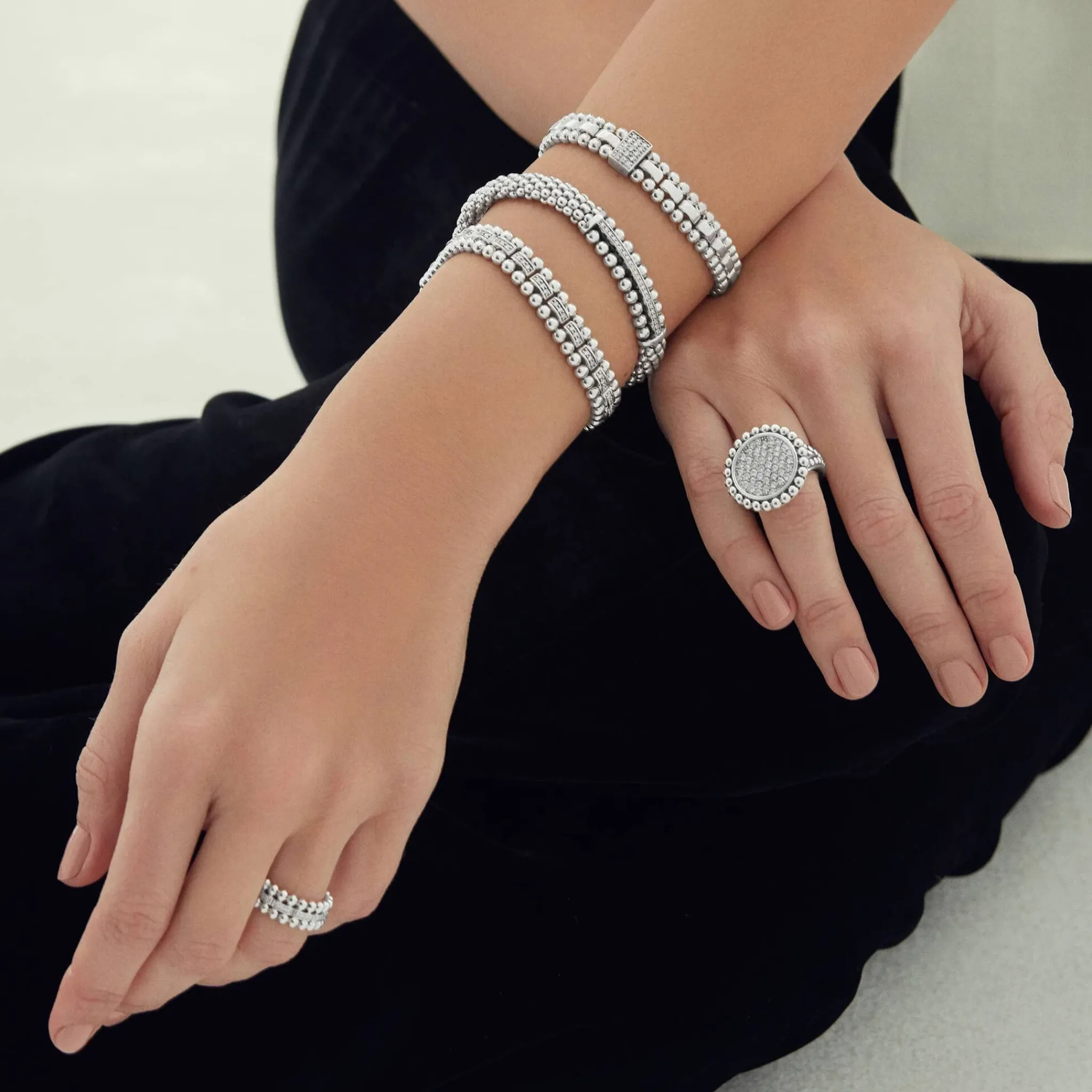 Discount LAGOS Diamond Link Bracelet | 9Mm