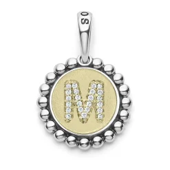 Shop LAGOS Diamond M Initial Charm