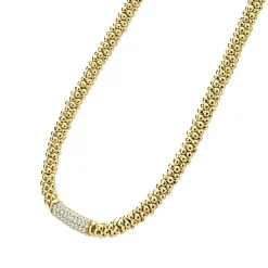 Cheap LAGOS Diamond Medium Station Caviar Necklace