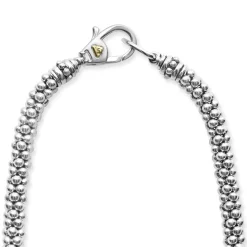 Sale LAGOS Diamond Oval Caviar Necklace