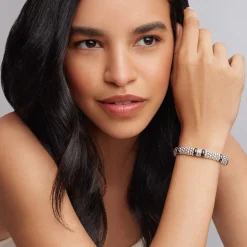 Best LAGOS Double Station Diamond Caviar Bracelet | 9Mm