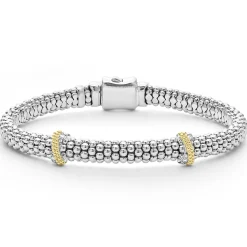 Best LAGOS Double X Caviar Diamond Bracelet | 6Mm