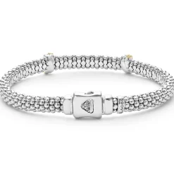 Best LAGOS Double X Caviar Diamond Bracelet | 6Mm