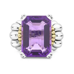 Sale LAGOS Extra Large Emerald-Cut Amethyst Ring