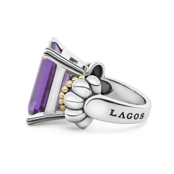 Sale LAGOS Extra Large Emerald-Cut Amethyst Ring