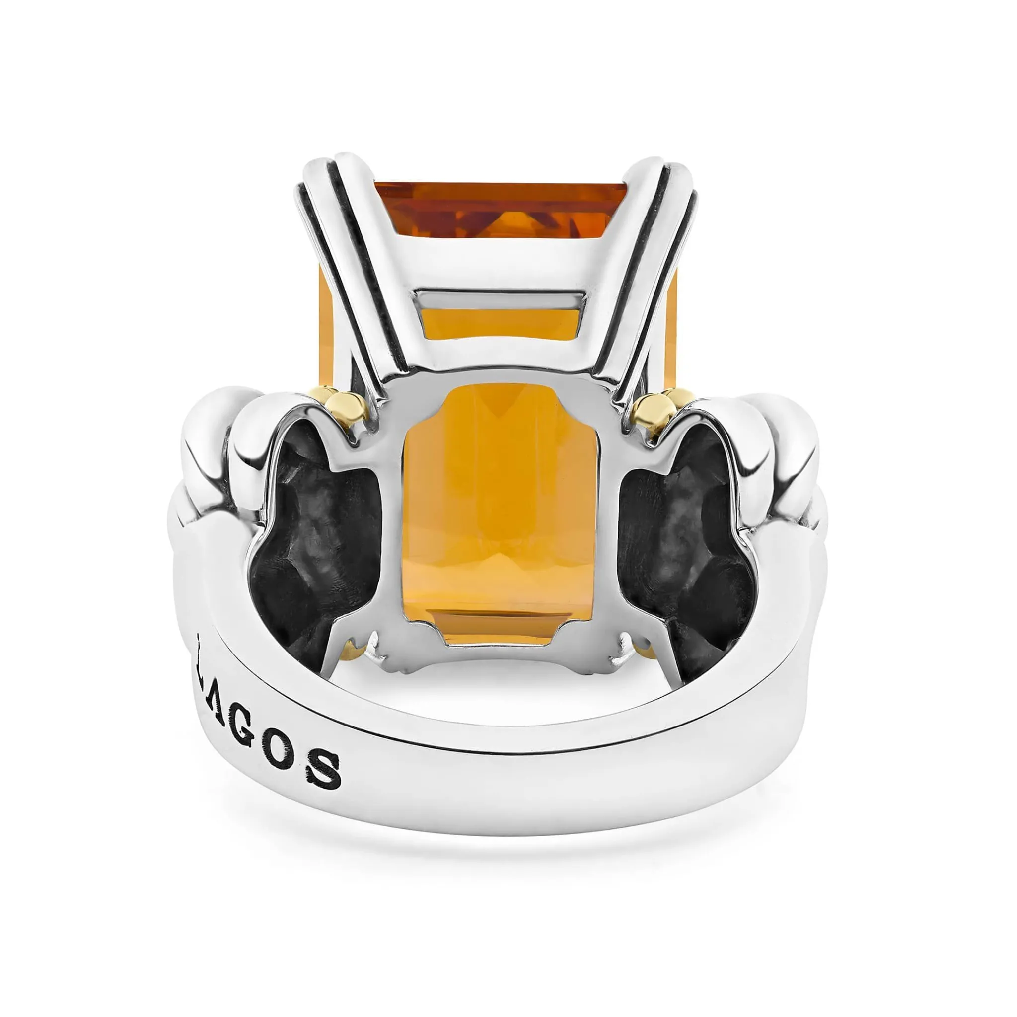 Online LAGOS Extra Large Emerald-Cut Citrine Ring