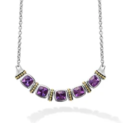 Best Sale LAGOS Five Station Amethyst Necklace
