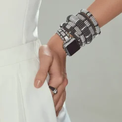 New LAGOS Five Station Ceramic Diamond Bracelet | 9Mm