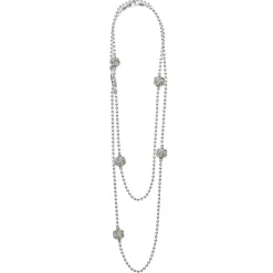 Cheap LAGOS Five Station Two-Tone Love Knot Necklace